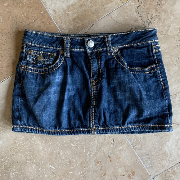 Miss Chic Jeans Dresses & Skirts - Miss Chic Jeans Mini Mini  Skirt